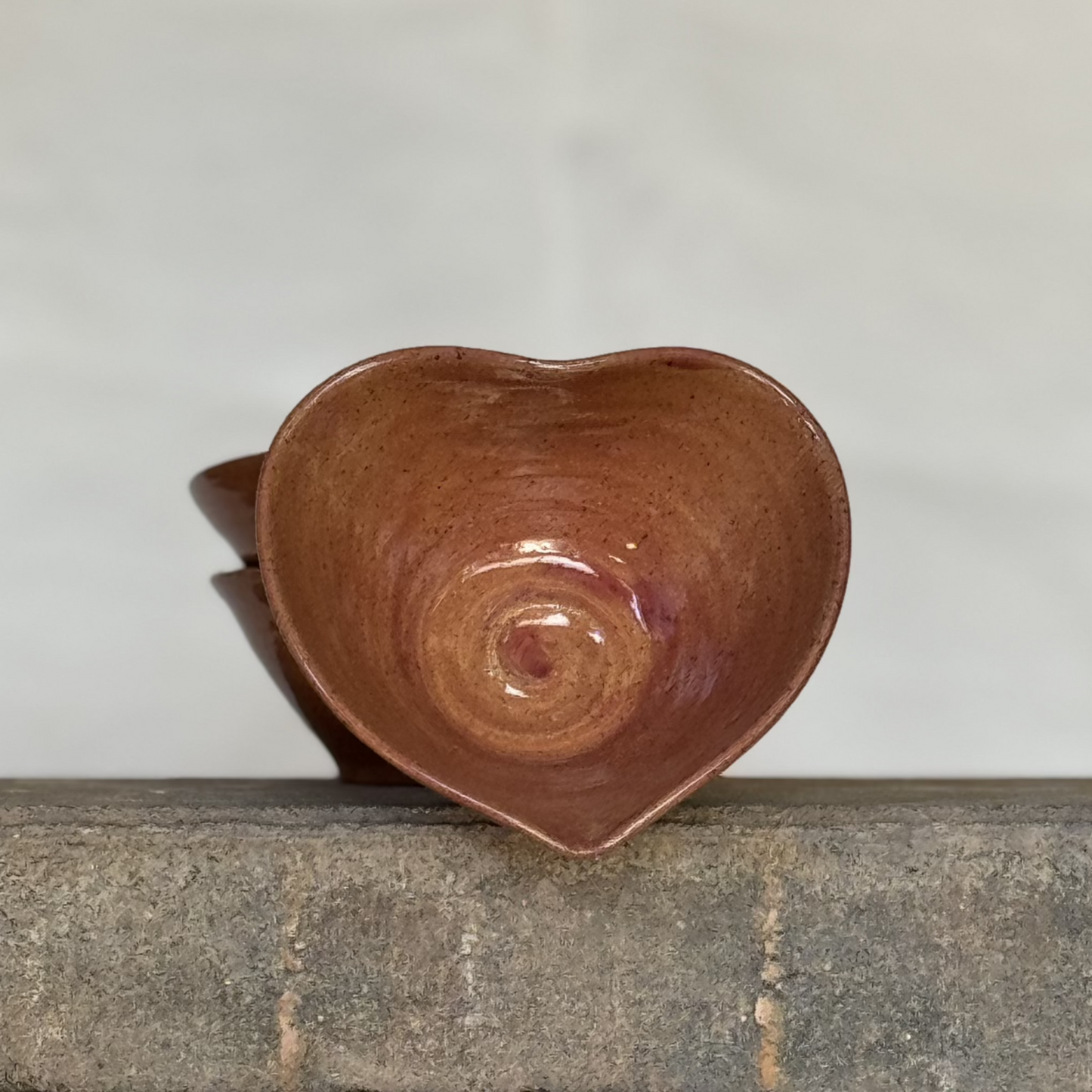 pink heart bowl