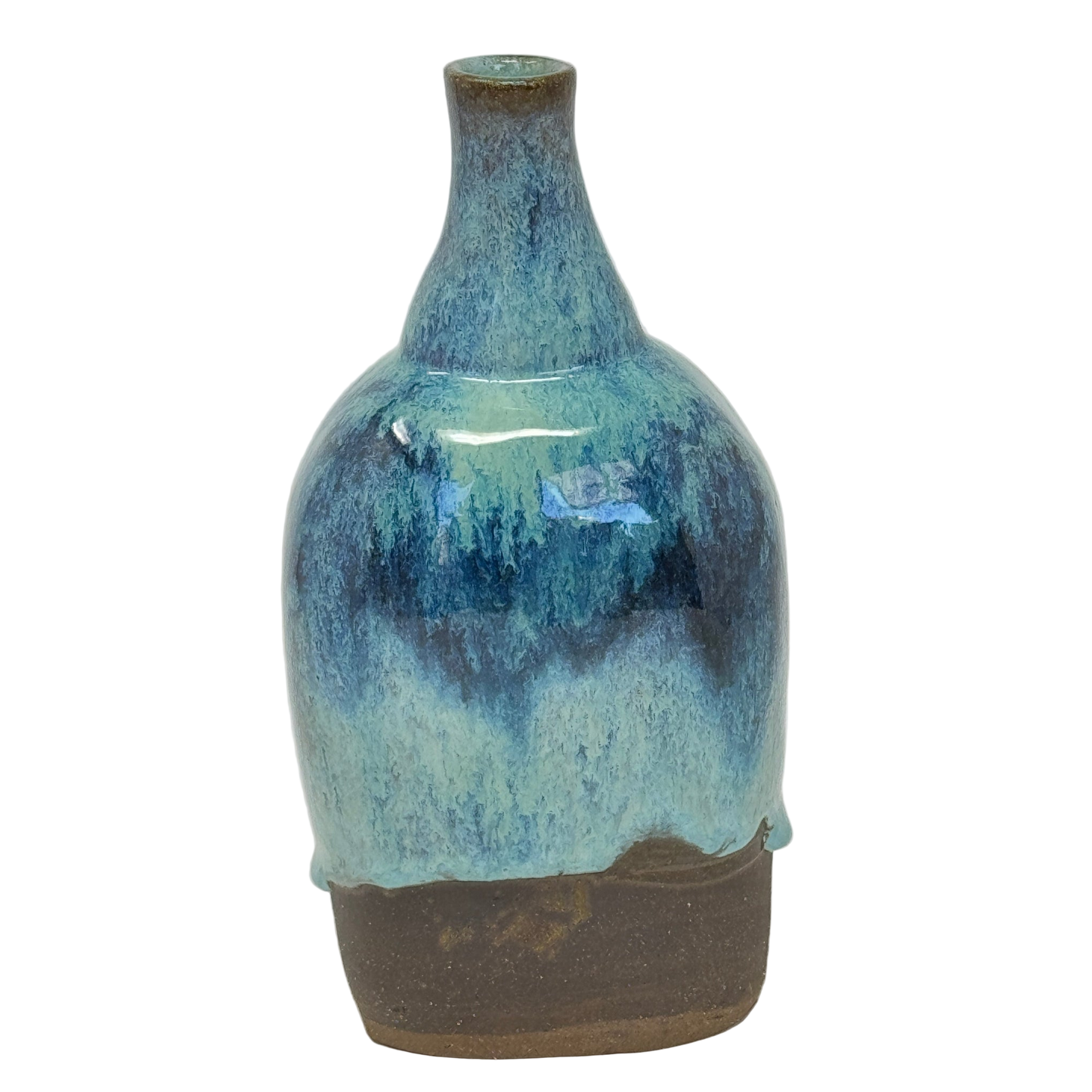 Blue brown bottle
