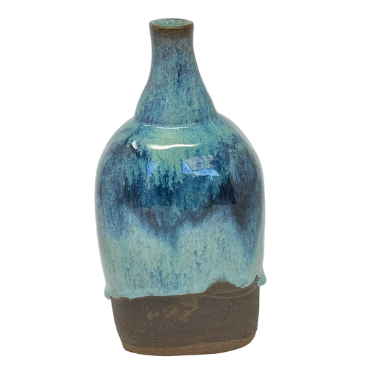Blue brown bottle