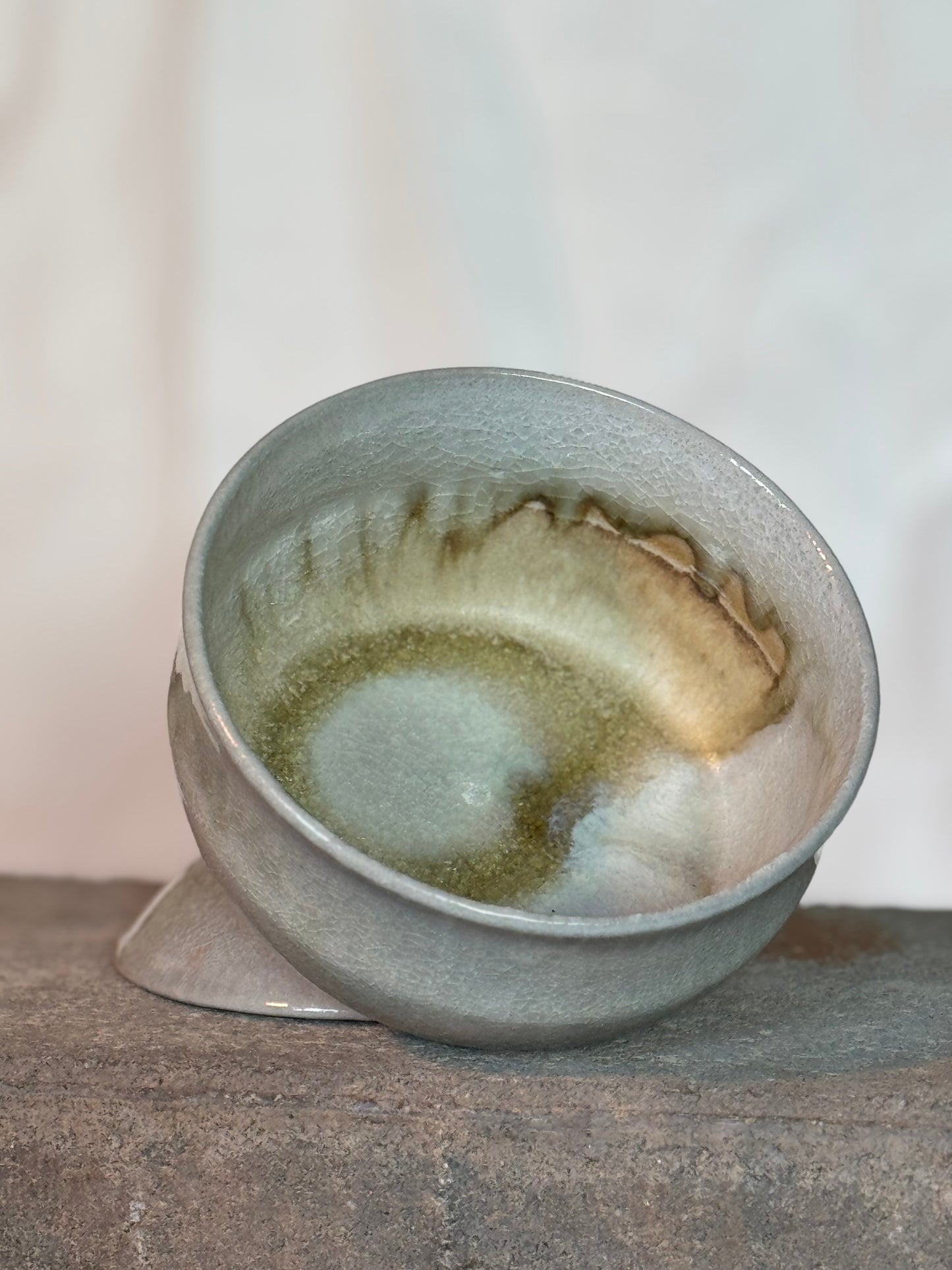 Wood soda bowl with lid