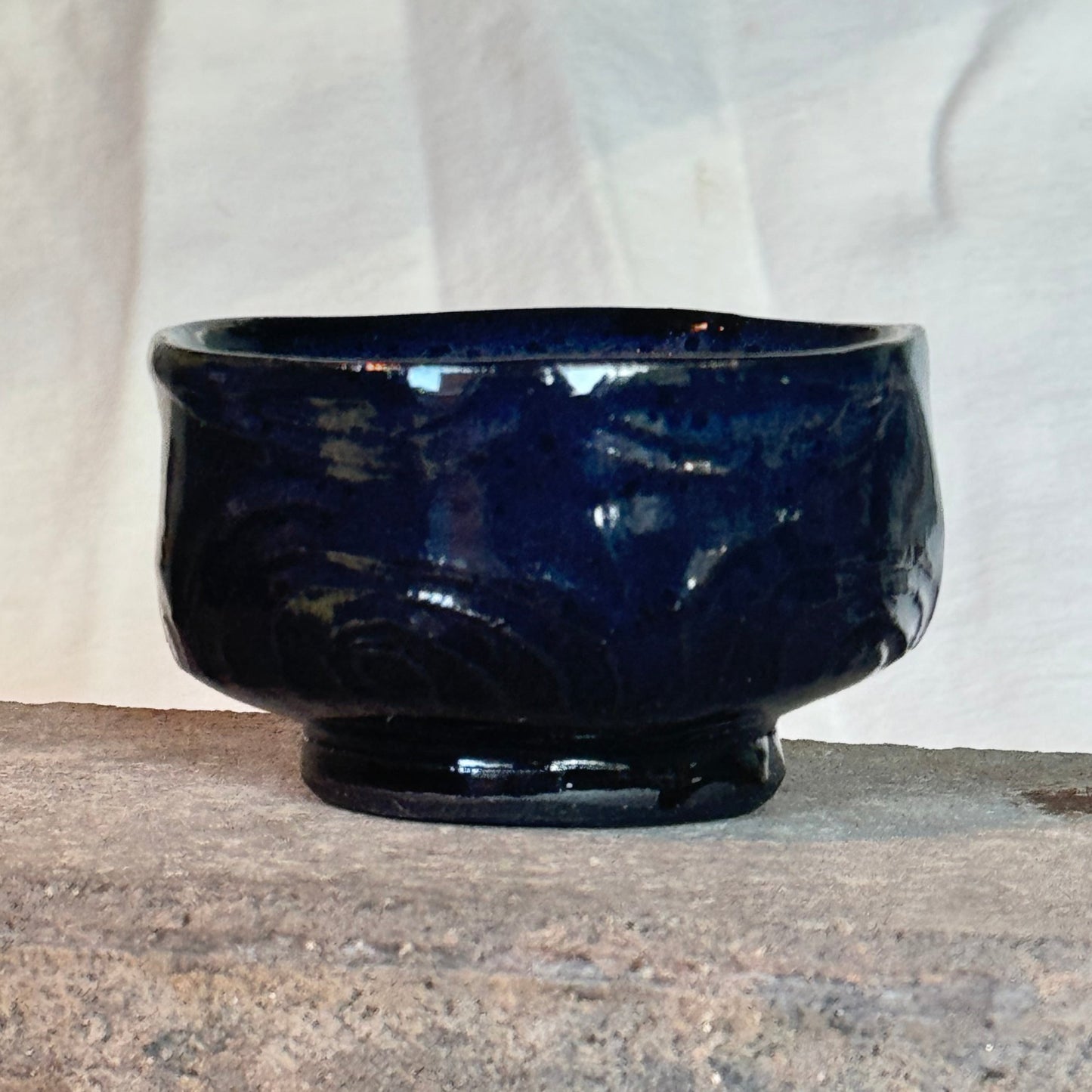 Little blue swirl bowl