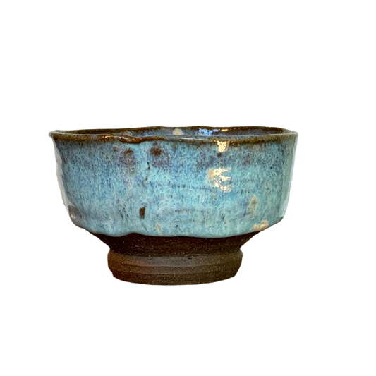 blue drinking bowl