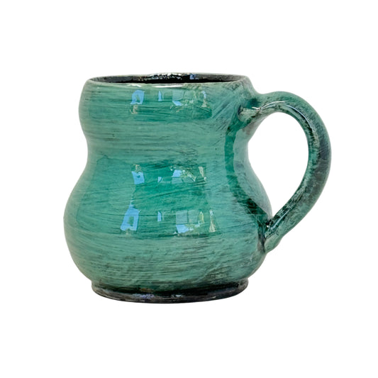 blue crackle mug