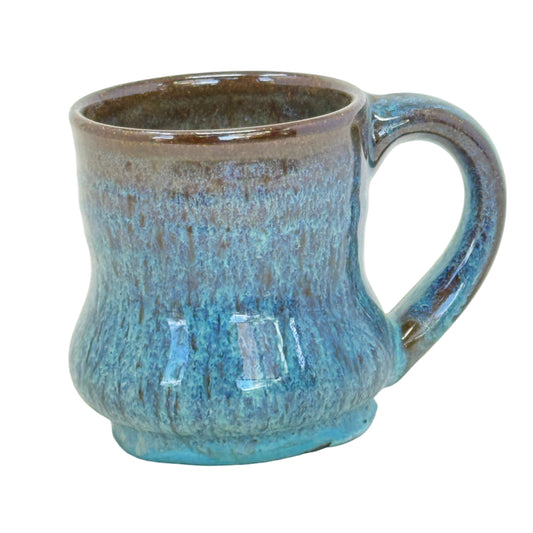 blue big belly mug