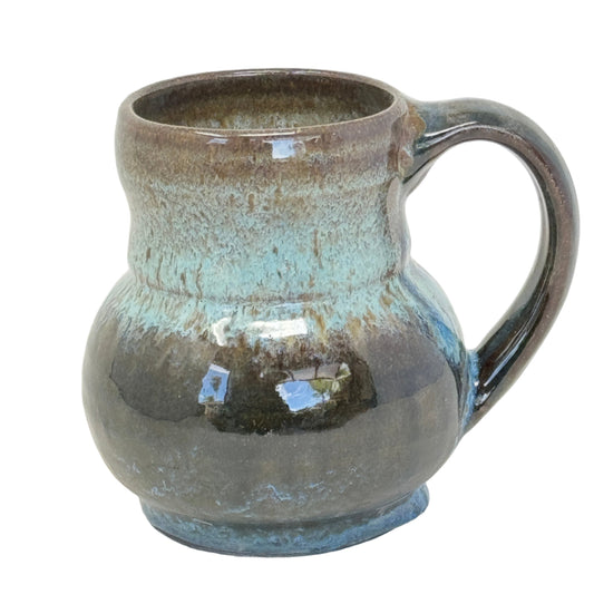 big blue mug