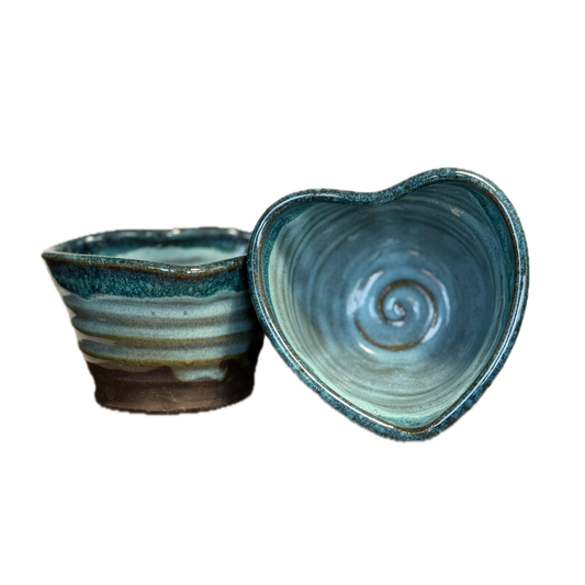 Blue Heart Bowl - 1 piece
