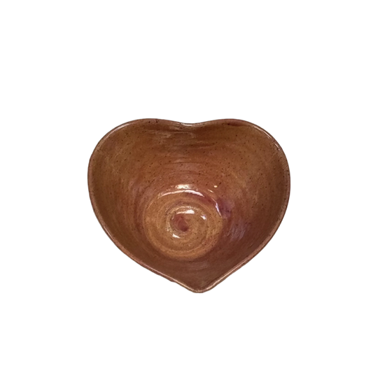 Pink heart bowl